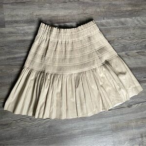 Zara Cream Midi Skirt